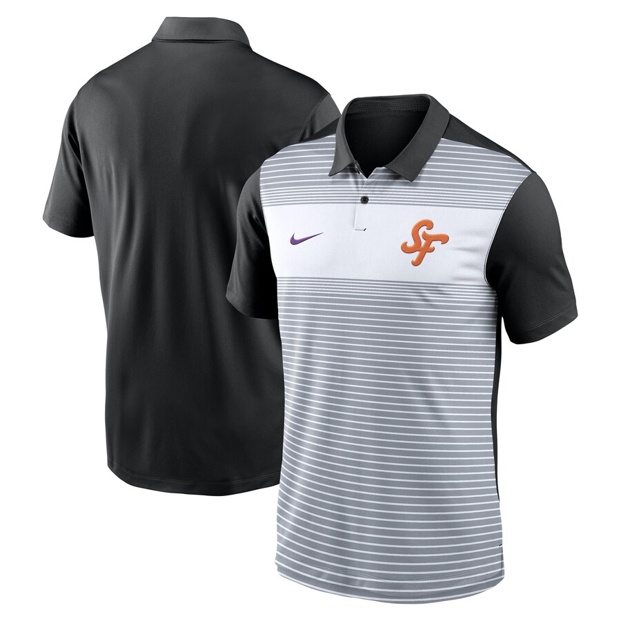 MLB SFジャイアンツ ポロシャツ 2025 シティーコネクト Fashion Legacy Icon Vapor Polo ナイキ/Nike ホワイト ブラック｜MLB.NBAグッズショップ　SELECTION