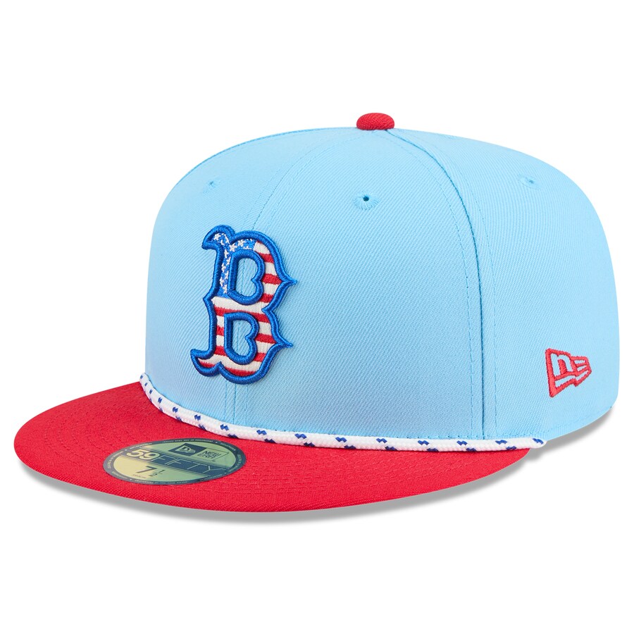 MLB レッドソックス キャップ 【国内版】2025 独立記念日 Fourth of July 59FIFTY Fitted ニューエラ/New Era ライトブルー レッド 【nejp】