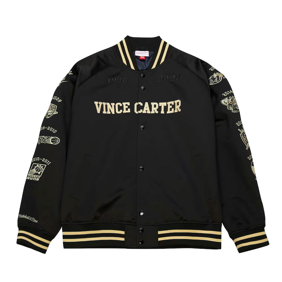 NBA ヴィンス・カーター ラプターズ ジャケット Player Burst ウォームアップ スタジャン ミッチェル＆ネス/Mitchell & Ness ホワイト