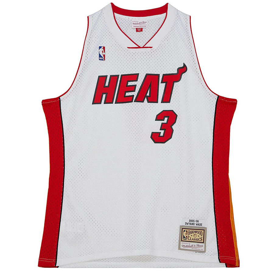 NBA ドウェイン・ウェイド マイアミ・ヒート ユニフォーム 復刻 スウィングマン (2005-06) ミッチェル＆ネス/Mitchell & Ness ホワイト