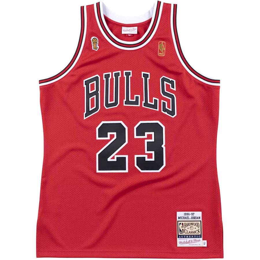 NBA マイケル・ジョーダン シカゴ・ブルズ ユニフォーム 復刻 オーセンティック (1996) ミッチェル＆ネス/Mitchell & Ness レッド