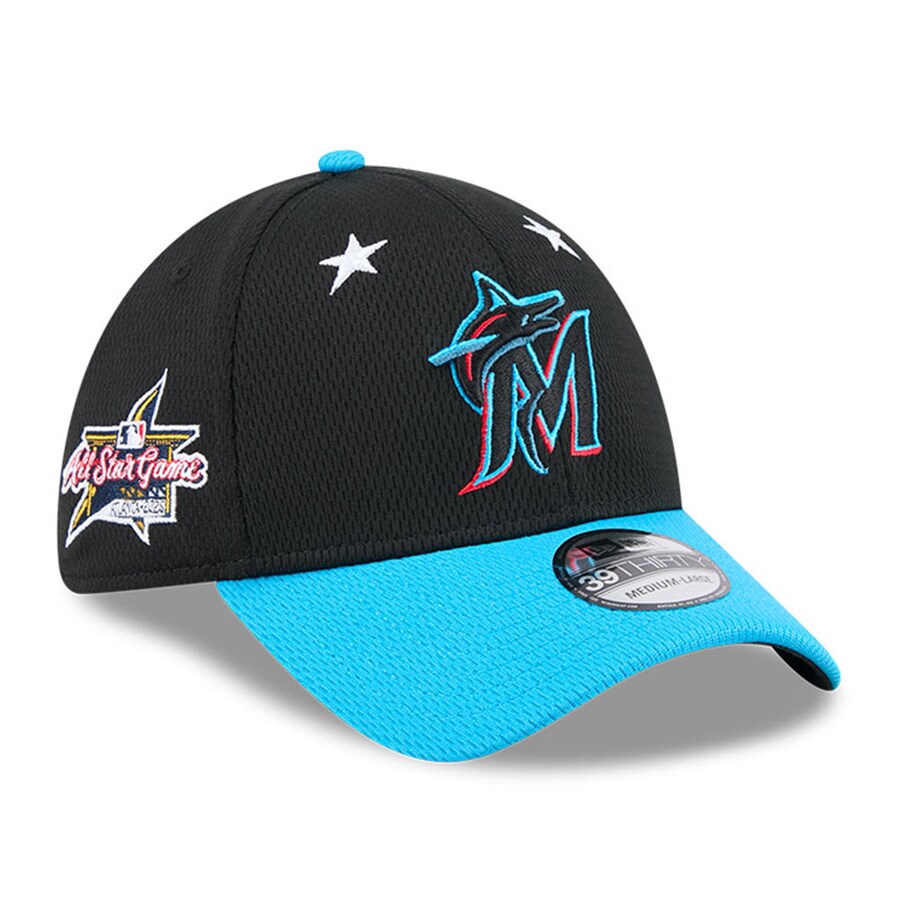 MLB マーリンズ キャップ オールスターゲーム2025 39THIRTY Flex ニューエラ/New Era ブラック ブルー