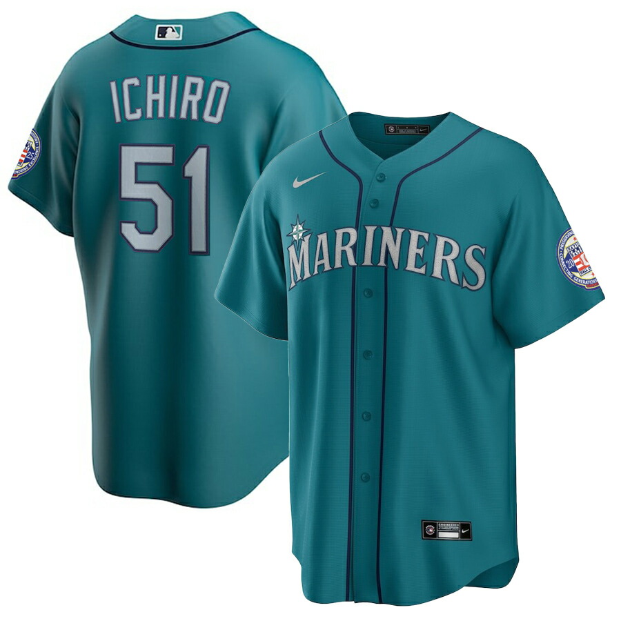 マリナーズ　イチローユニフォーム&キャップセット　オーセンティック シアトル・マリナーズ イチロー選手オーセンティック