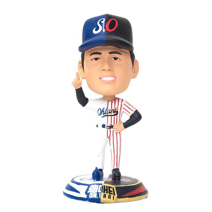 MLB 大谷翔平 ドジャース ミニボブルヘッド 【3000個限定】4.5インチ Split Mini Bobblehead フィギュア FOCO ストライプ/ホワイト|MLB.NBAグッズショップ SELECTION