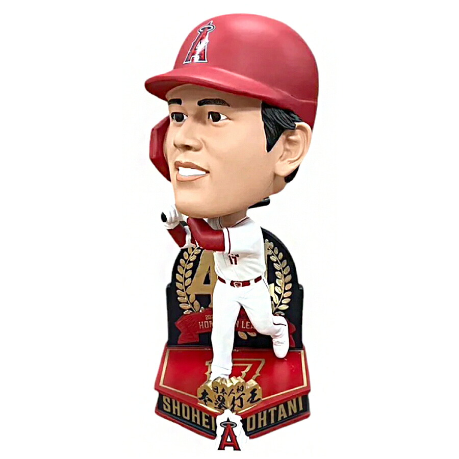 MLB 大谷翔平 エンゼルス ボブルヘッド 【744個制限事項】2023 ア・リーグ 本塁打王 8 Inch Bobblehead 図形 FOCO 白いこと