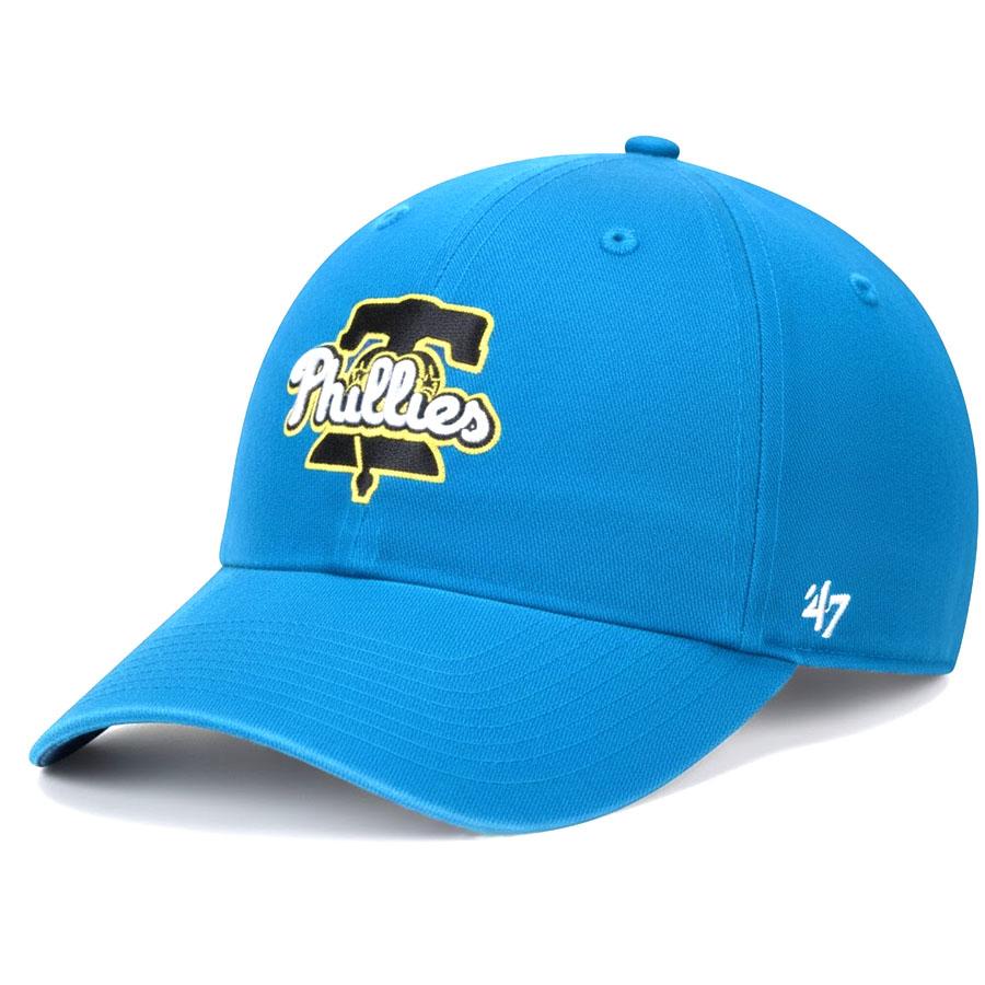 MLB フィリーズ キャップ 【現地買付】シティーコネクト City Connect Primary Clean Up Hat 47Brand ブルー|MLB.NBAグッズショップ SELECTION