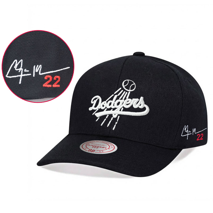 MLB クレイトン・カーショー ドジャース キャップ 【海外カスタム】Primary Logo Adj Hat サイン刺繍 ミッチェル＆ネス/Mitchell & Ness｜MLB.NBAグッズショップ　SELECTION
