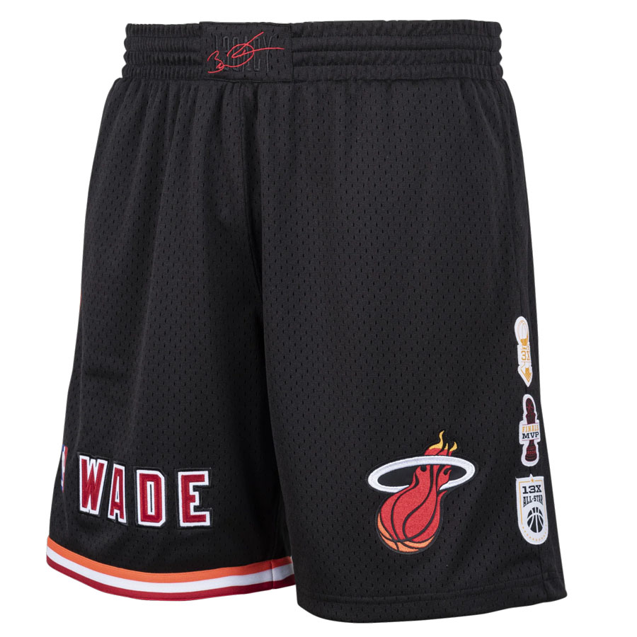 NBA ドウェイン・ウェイド マイアミ・ヒート スウィングマンショーツ スローバック ミッチェル＆ネス/Mitchell & Ness 2006 ブラック