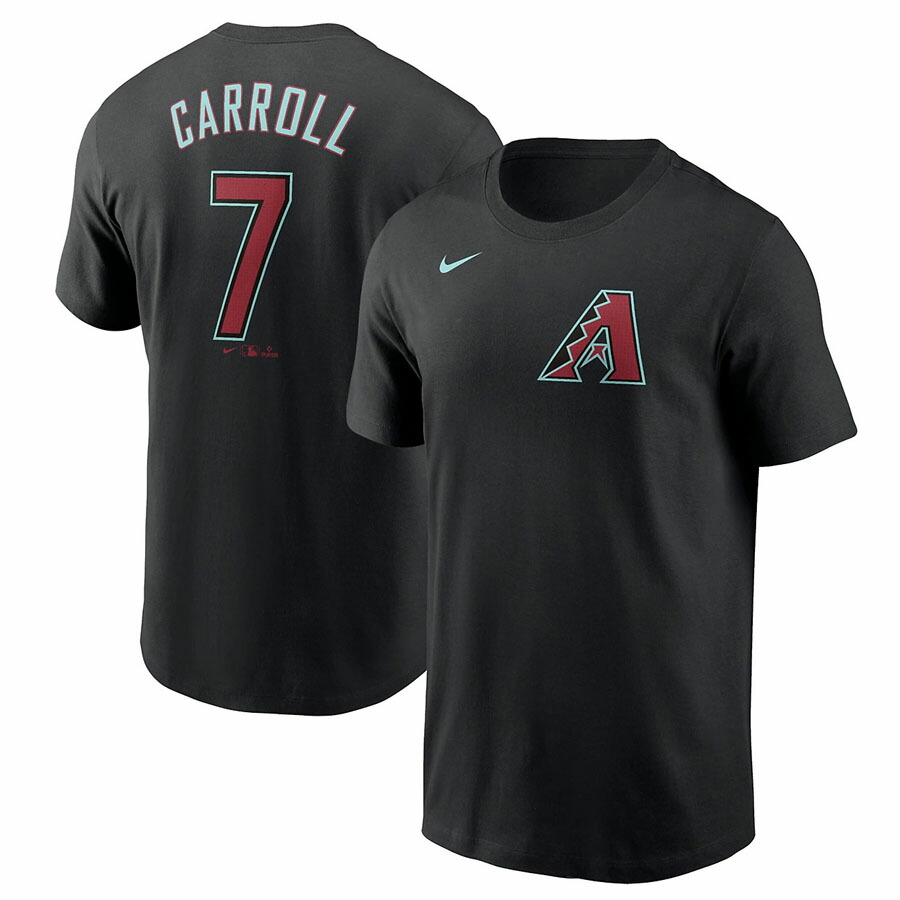 MLB コービン・キャロル ダイヤモンドバックス Tシャツ ネーム＆ナンバー Name＆Number T-Shirt ナイキ/Nike ブラック