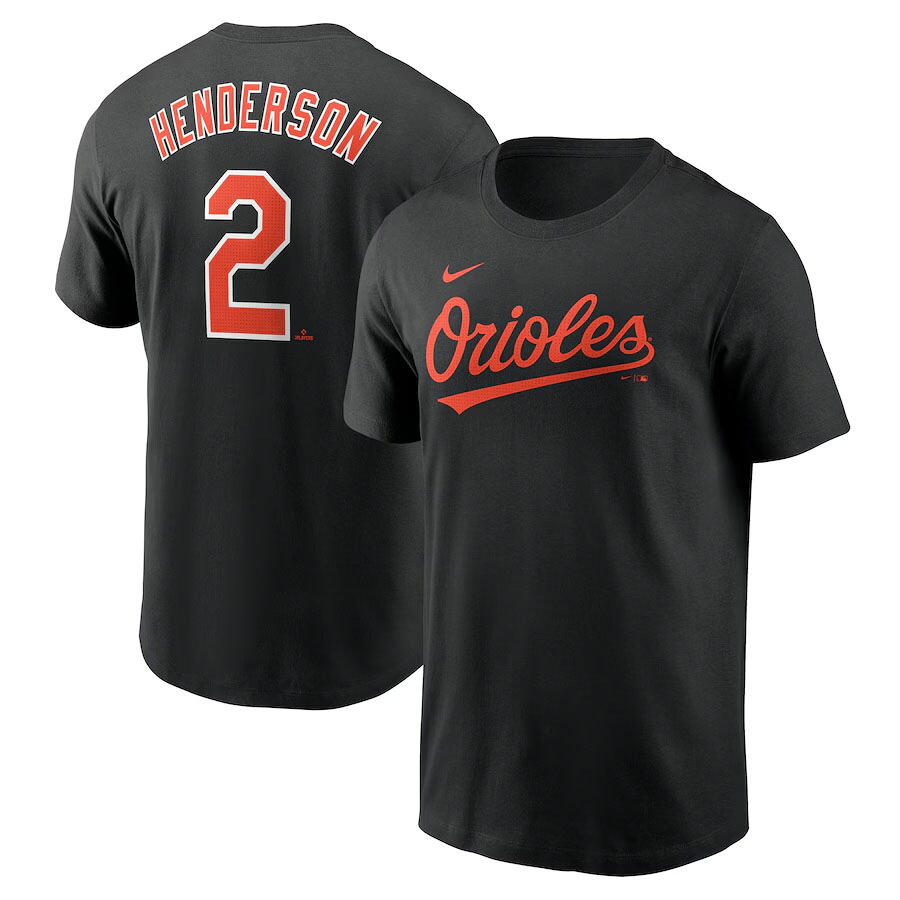 MLB ガナー・ヘンダーソン オリオールズ Tシャツ ネーム＆ナンバー Name＆Number T-Shirt ナイキ/Nike ブラック