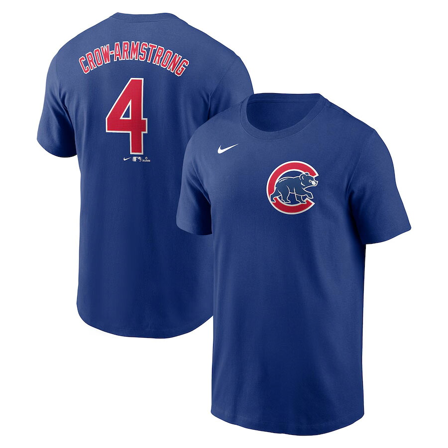 MLB ピート・クロウ＝アームストロング カブス Tシャツ ネーム＆ナンバー Name＆Number T-Shirt ナイキ/Nike ロイヤル