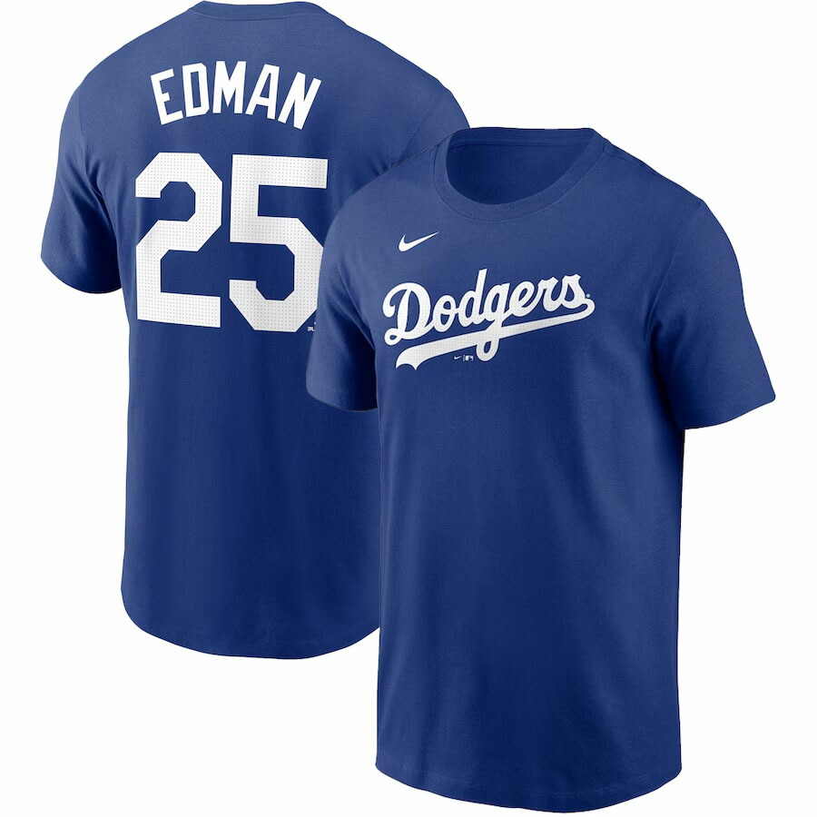 MLB トミー・エドマン ドジャース Tシャツ ネーム＆ナンバー Name＆Number T-Shirt ナイキ/Nike ロイヤル