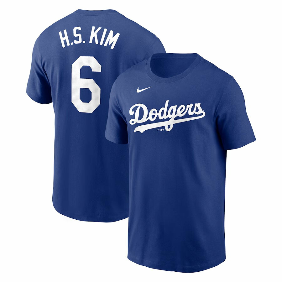 MLB キム・ハソン(金河成) ドジャース Tシャツ ネーム＆ナンバー Name＆Number T-Shirt ナイキ/Nike ロイヤル