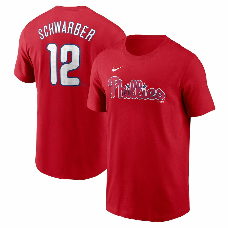MLB カイル・シュワーバー フィリーズ Tシャツ ネーム＆ナンバー Name＆Number T-Shirt ナイキ/Nike レッド