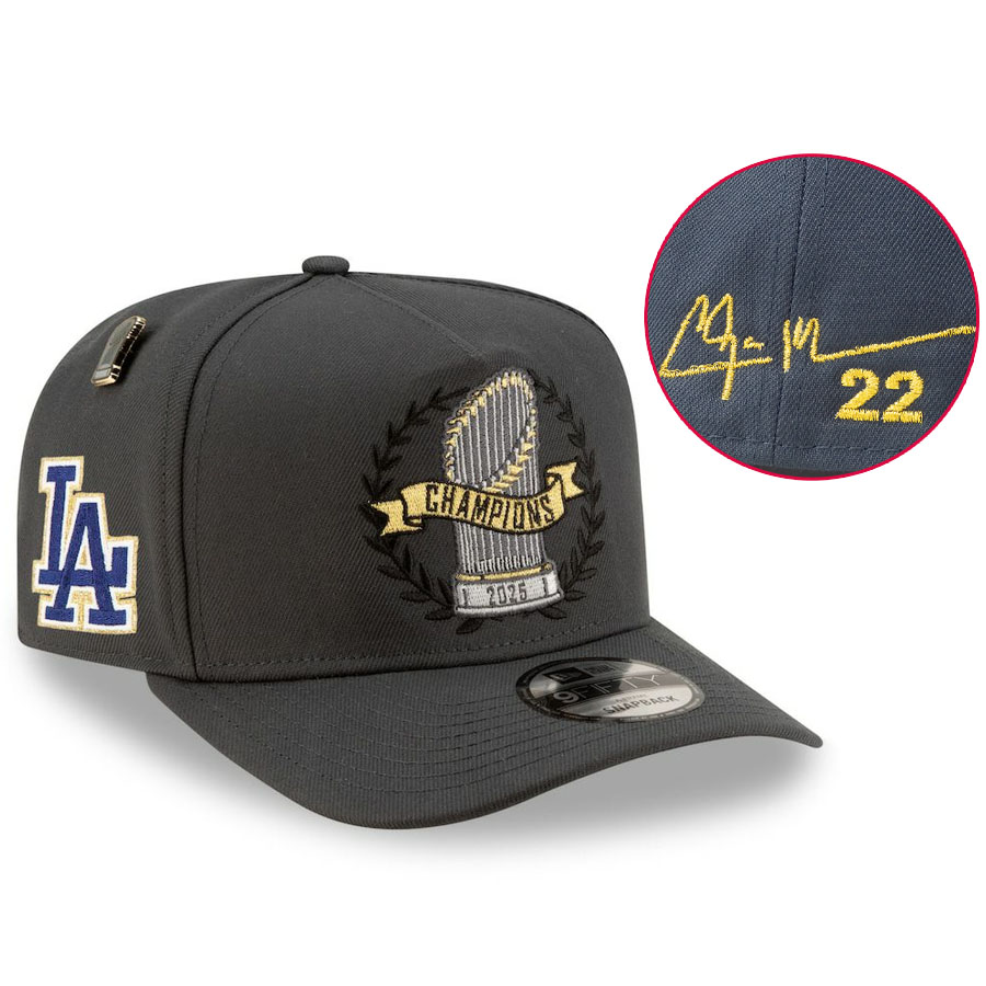 MLB カーショー ドジャース キャップ サイン刺繍 ワールドシリーズ2025優勝記念 ロッカールーム パレード 9FIFTY ニューエラ/New Era|MLB.NBAグッズショップ SELECTION