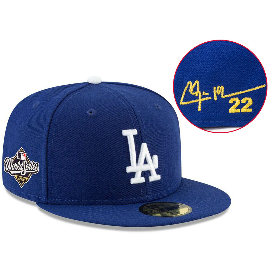 MLB カーショー ドジャース キャップ 【海外カスタム】ワールドシリーズ2025 59FIFTY Fitted サイン刺繍 ニューエラ/New Era ロイヤル|MLB.NBAグッズショップ SELECTION