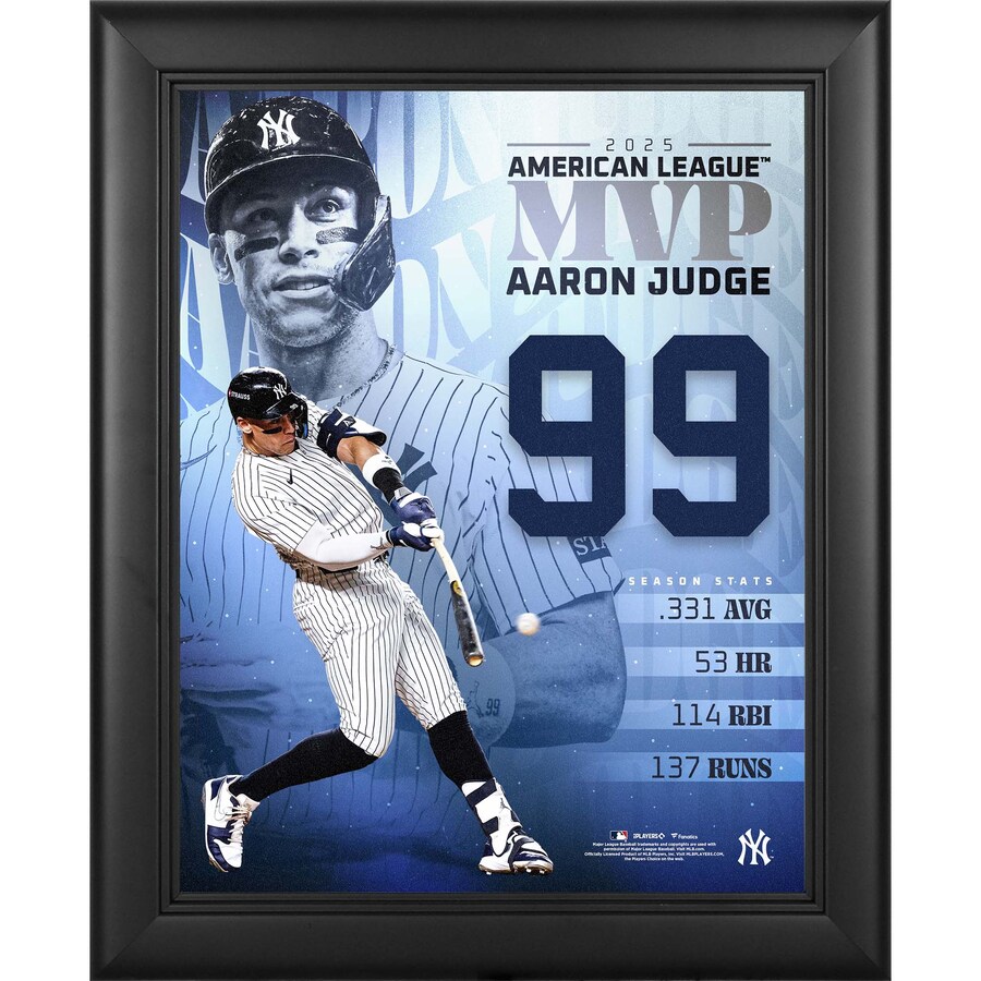 MLB アーロン・ジャッジ ヤンキース フォトフレーム 11 x 14 2025 MVP Collage Fanatics Authentic