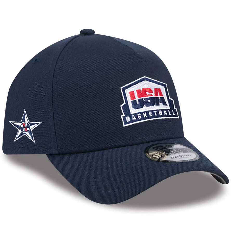 ビンテージ 90s USA バスケットボールキャップ ホワイト/ネイビー ビンテージ 90s USA バスケットボールキャップ ホワイト/ネイビー