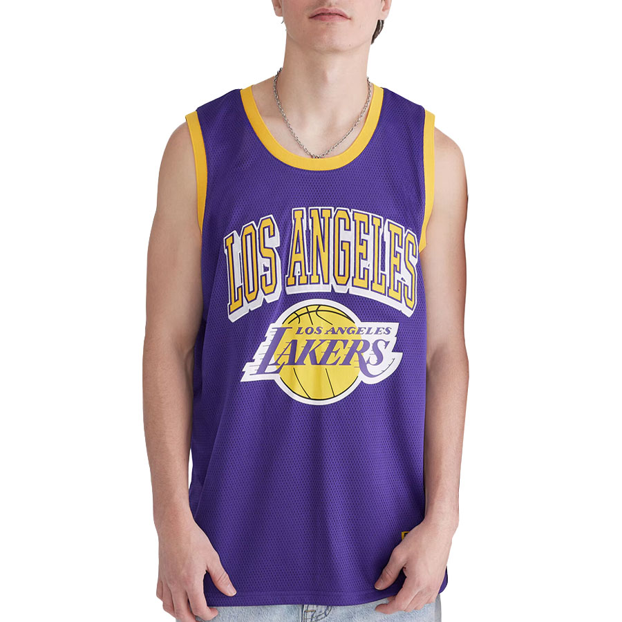 NBA レイカーズ 制服 【現場買付】 ウルトラ力くらべ Mesh Tank Top Ultra Game Purple/Yellow