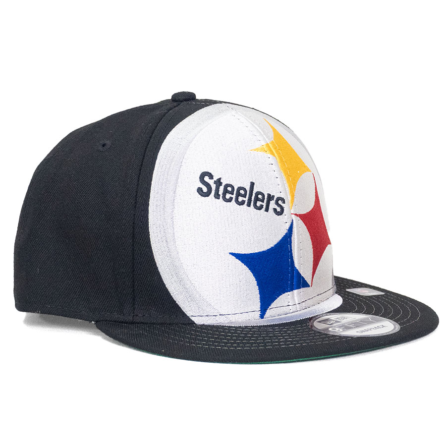 NFL スティーラーズ キャップ 【現地買付】オールオーバー 9FIFTY Snapback Cap ニューエラ/New Era ブラック｜MLB.NBAグッズショップ　SELECTION