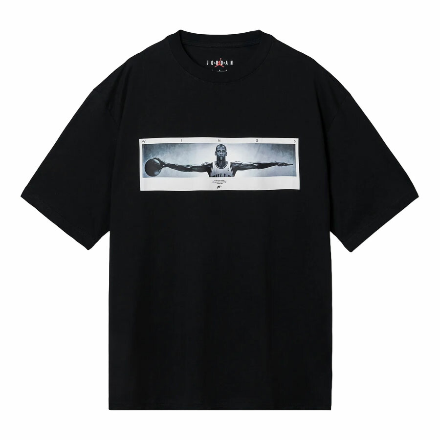 NBA マイケル・ジョーダン シカゴ・ブルズ Tシャツ 現地買付品 Wings Photo T-Shirt Jordan Brand ブラック