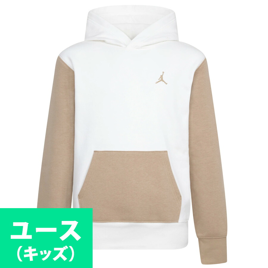 Jordan マイケル・ジョーダン パーカー Kids Brooklyn Fleece Pullover Hoodie ナイキ/Nike ホワイト/ベージュ|MLB.NBAグッズショップ SELECTION
