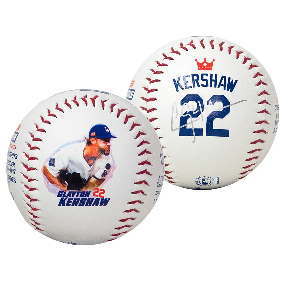 MLB クレイトン・カーショー ドジャース ボール 【現地買付品】Kershaw Graphic Baseball With UV Case Rawlings 2512mbl