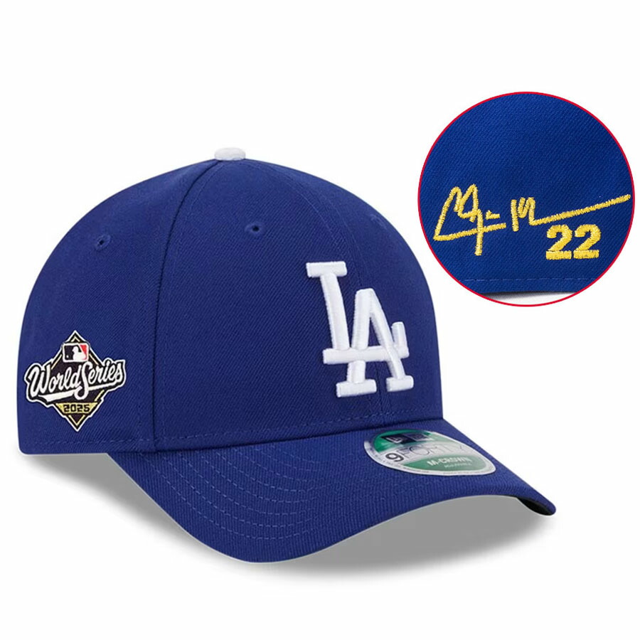 MLB クレイトン・カーショー ドジャース キャップ 海外カスタム ワールドシリーズ 2025 9FORTY サイン刺繍 ニューエラ/New Era