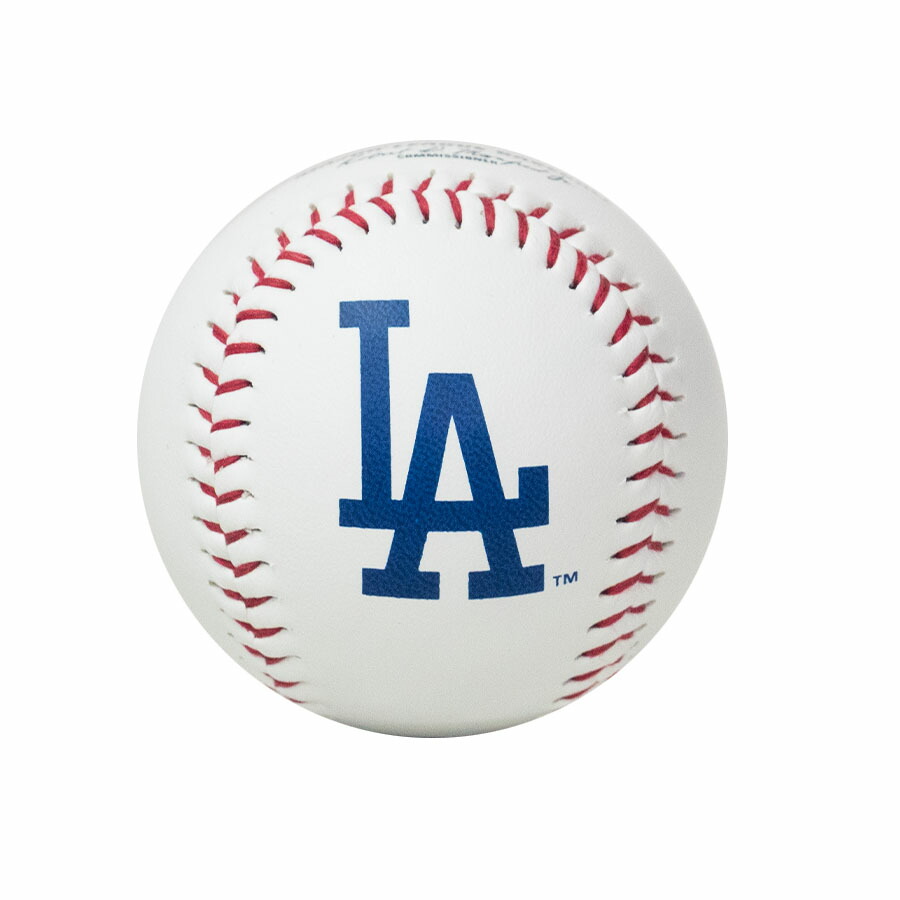 MLB ドジャース ボール 【現地買付品】LA Logo Baseball With UV Protection Display Case Rawlings ホワイト 2512mbl
