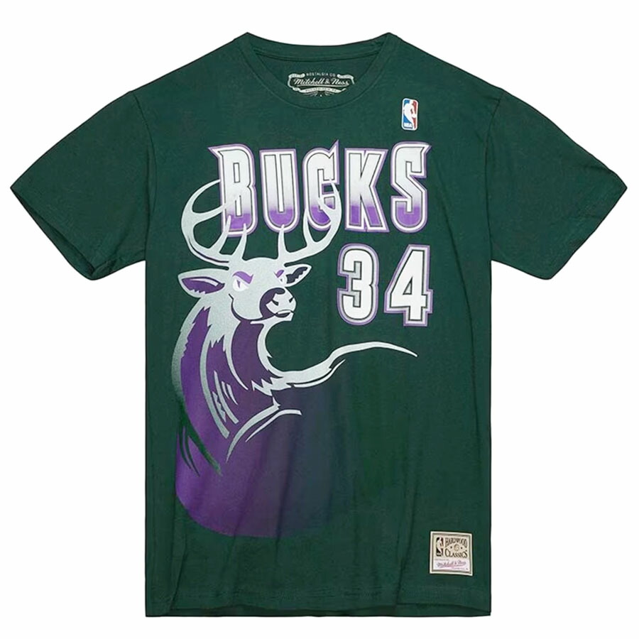 NBA レイ・アレン ミルウォーキー・バックス Tシャツ 現地買付品 ネーム\u0026ナンバー T-Shirt ミッチェル＆ネス/Mitchell \u0026 Ness