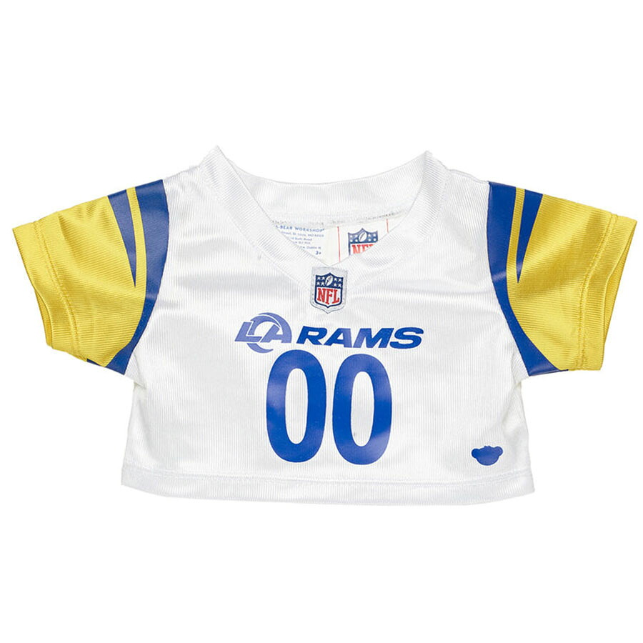 NFL ラムズ ぬいぐるみ ビルドアベアー用 着せ替えティーシャツ Half Sleeve Shirt For Bear Build A Bear 白いこと