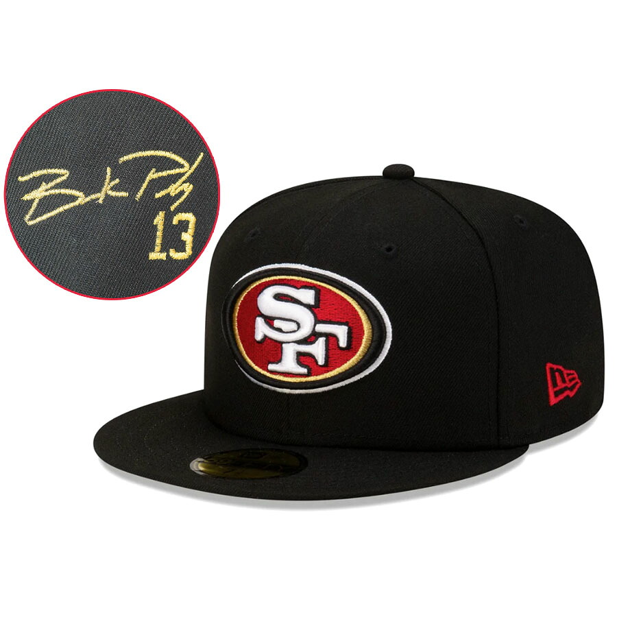 NFL ブロック・パーディー 49ers キャップ 【現地買付カスタム】League Basic 59FIFTY Fitted サイン刺繍 ニューエラ/New Era ブラック