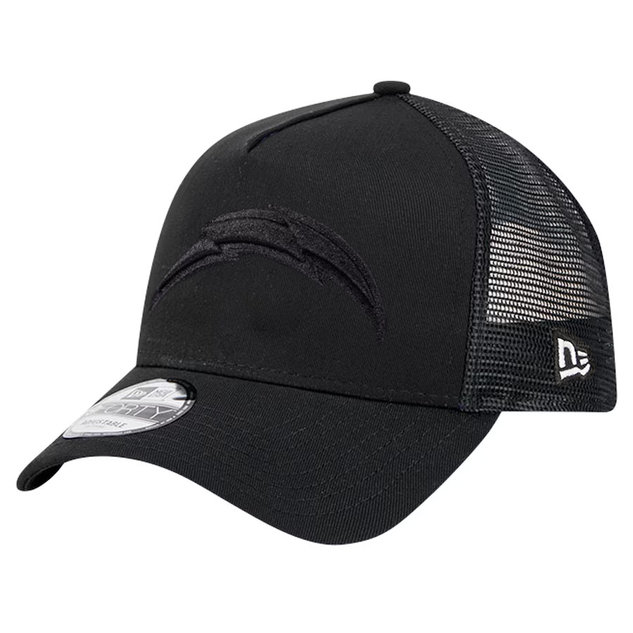 NFL チャージャース キャップ 【現地買付】9FORTY Trucker Mesh Adjustable Hat ニューエラ/New Era ブラック ブラック