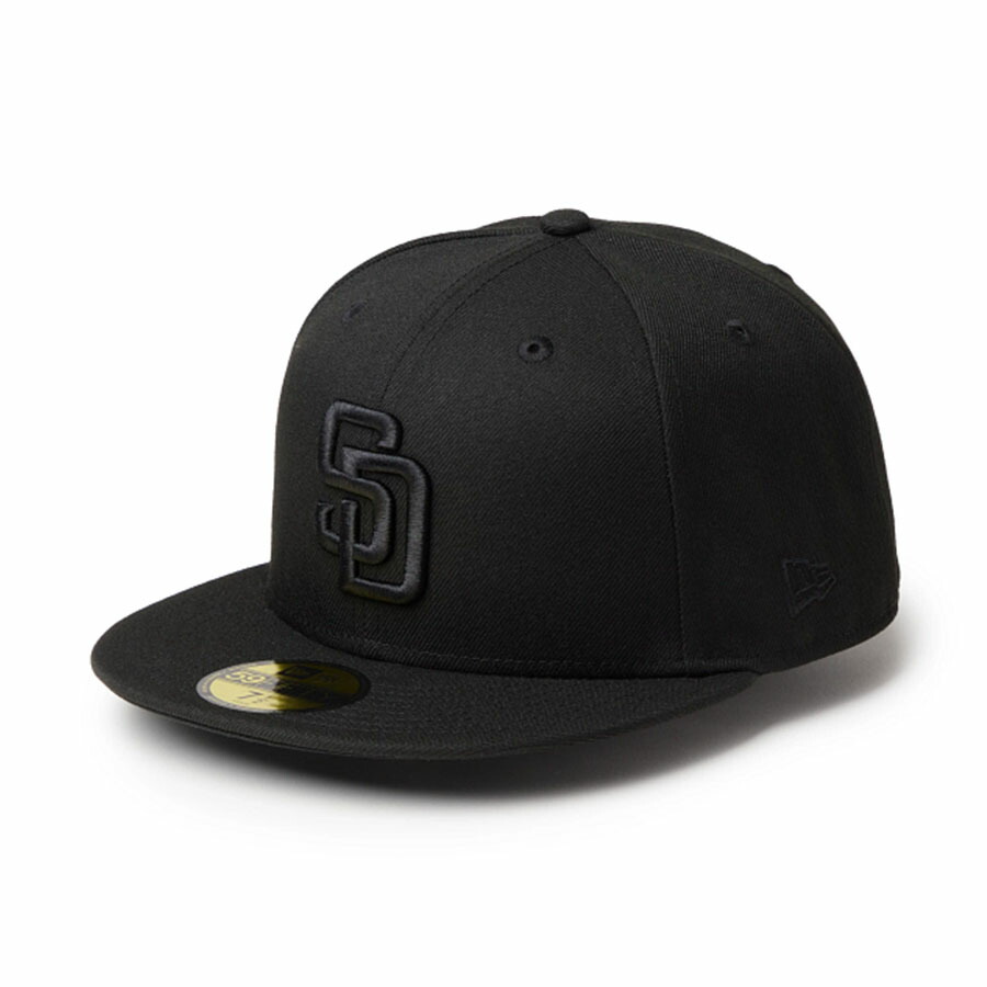 MLB パドレス キャップ 59FIFTY Custom Color Fitted Hat ニューエラ/New Era ブラック ブラック