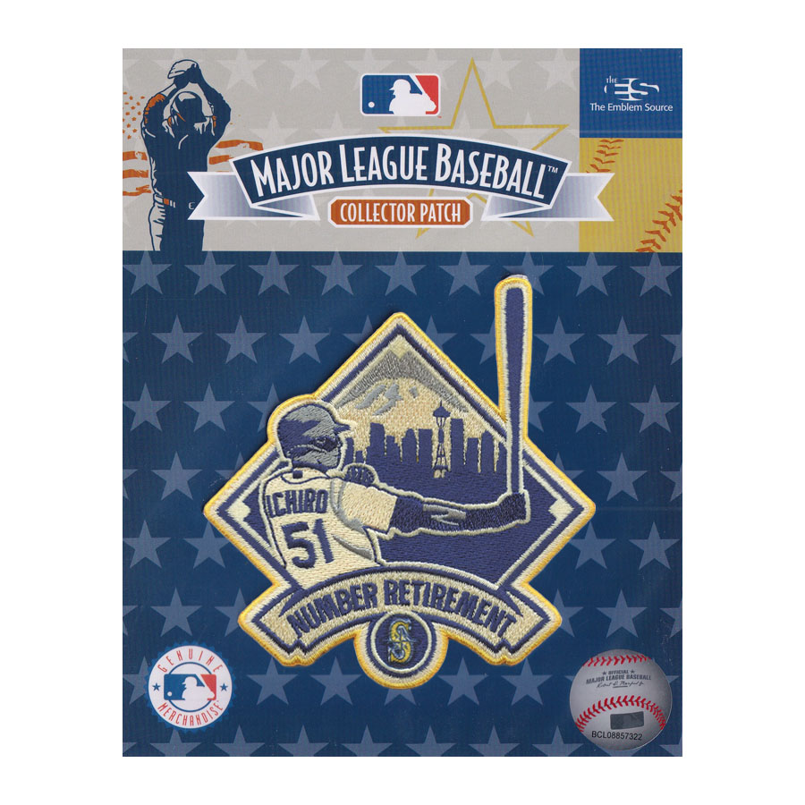 MLB イチロー マリナーズ パッチ 【現地買付】2025 Hall Of Fame 殿堂入り 永久欠番 Patch The Emblem Source ゴールド