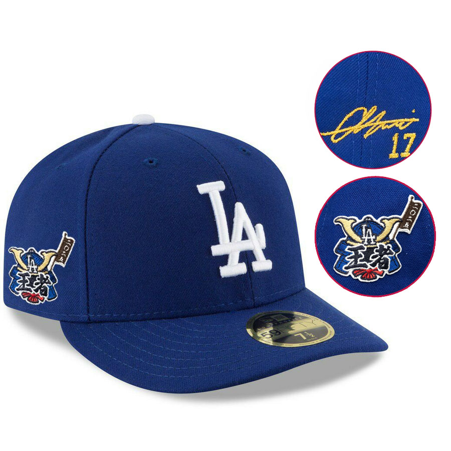 MLB 大谷翔平 ドジャース キャップ 海外カスタム ワールドシリーズ2025優勝 Samurai 侍 兜 59FIFTY LP サイン刺繍 ニューエラ/New Era