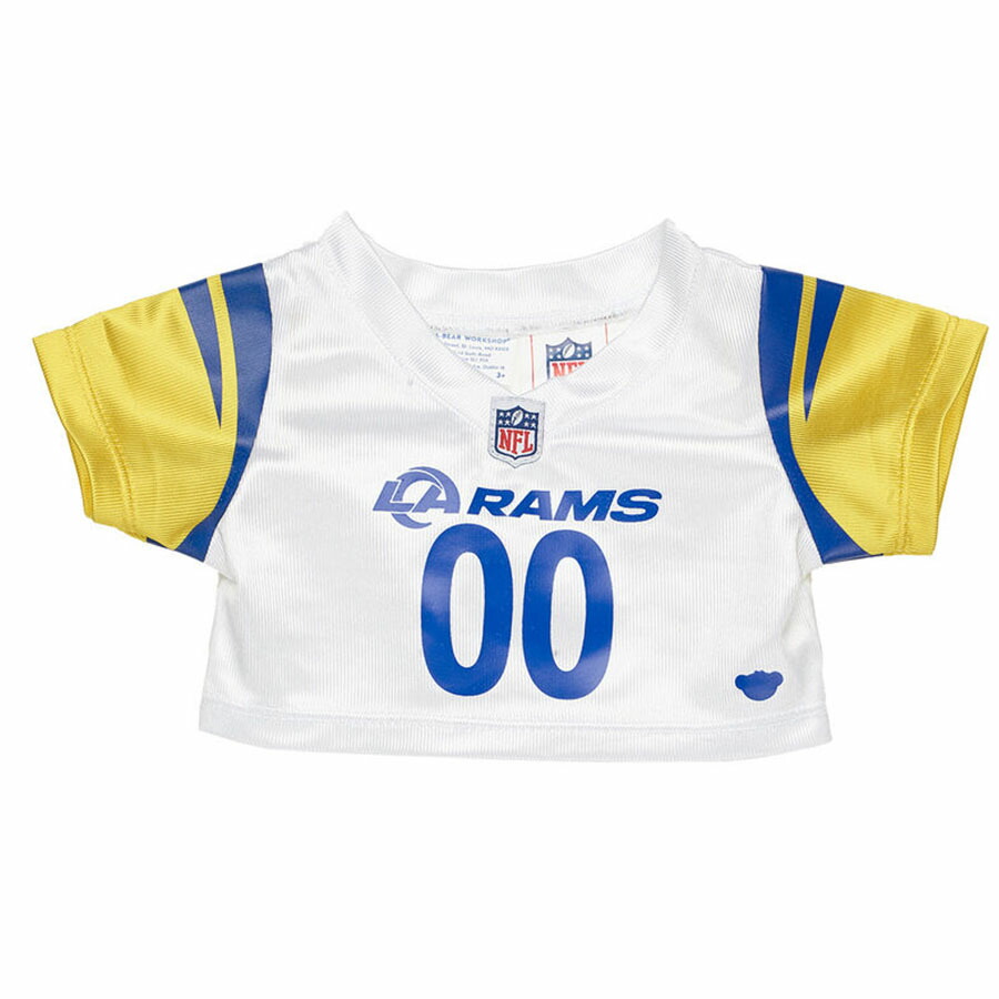 NFL ラムズ ぬいぐるみ フィギュア 【現地買付】ビルドアベアー用 着せ替え シャツ Fan Club Shirt For Bears Build A Bear ホワイト 6,098円