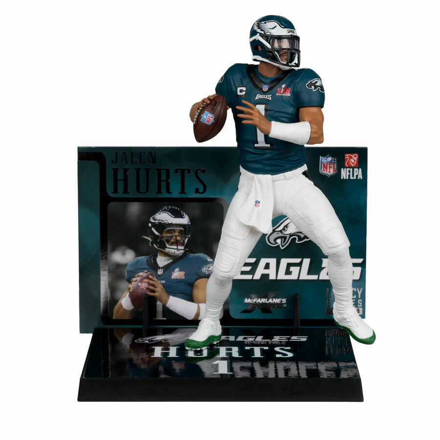 NFL ジェイレン・ハーツ イーグルス フィギュア 7-Inch Posed Figure マクファーレン Mc Farlane Jade Super Bowl Edition