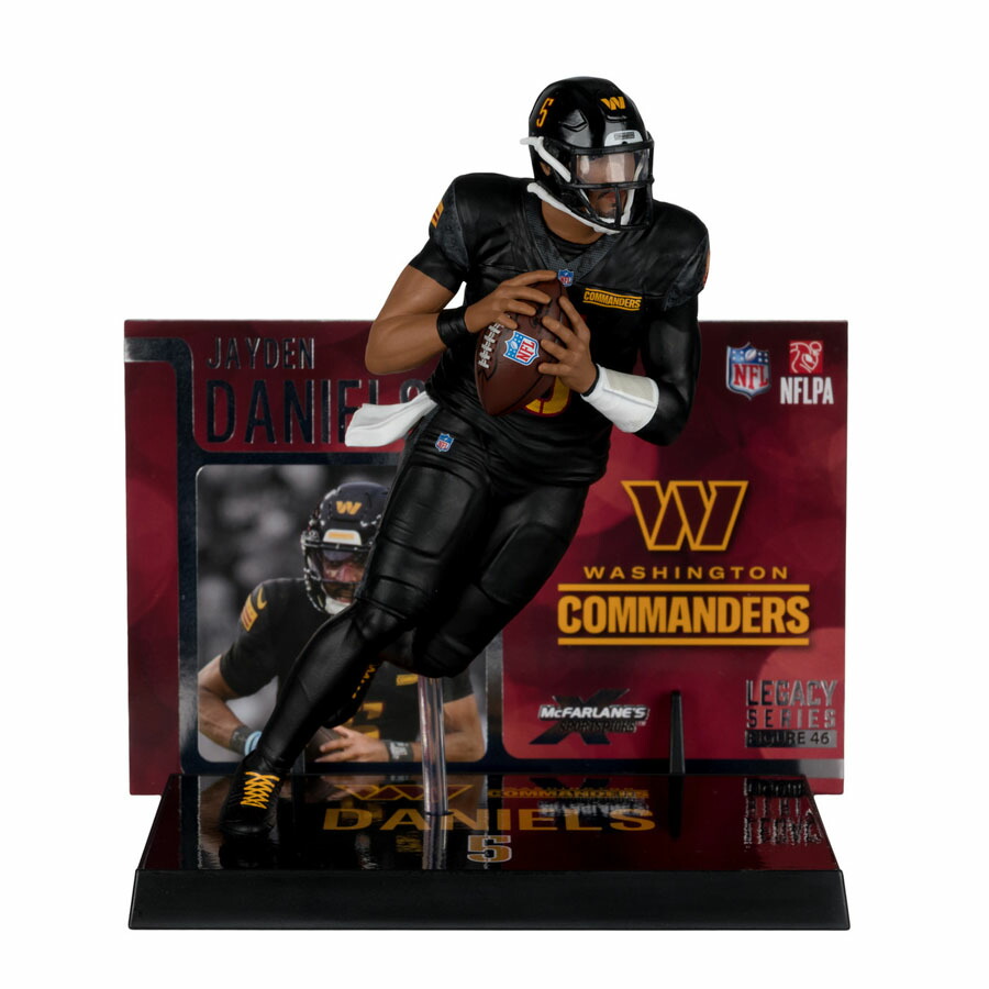 NFL ジェイデン・ダニエルズ コマンダーズ フィギュア 7-Inch Posed Figure マクファーレン Mc Farlane ブラック