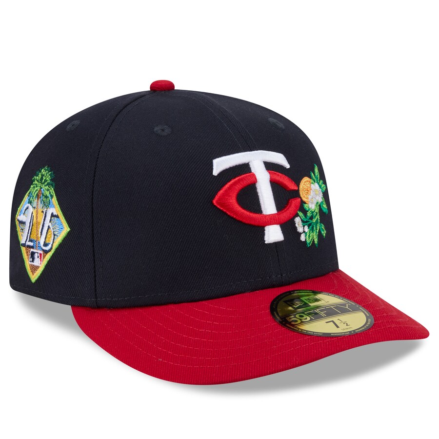 MLB ミネソタ・ツインズ キャップ 【海外モデル】2026 スプリングトレーニング 59FIFTY Pre Curved プレカーブ ニューエラ/New Era ネイビー レッド|MLB.NBAグッズショップ SELECTION