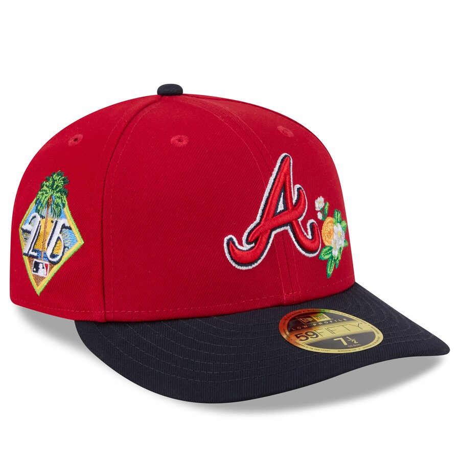 MLB ブレーブス キャップ 【海外モデル】2026 スプリングトレーニング 59FIFTY LP ロープロファイル ニューエラ/New Era レッド ネイビー|MLB.NBAグッズショップ SELECTION