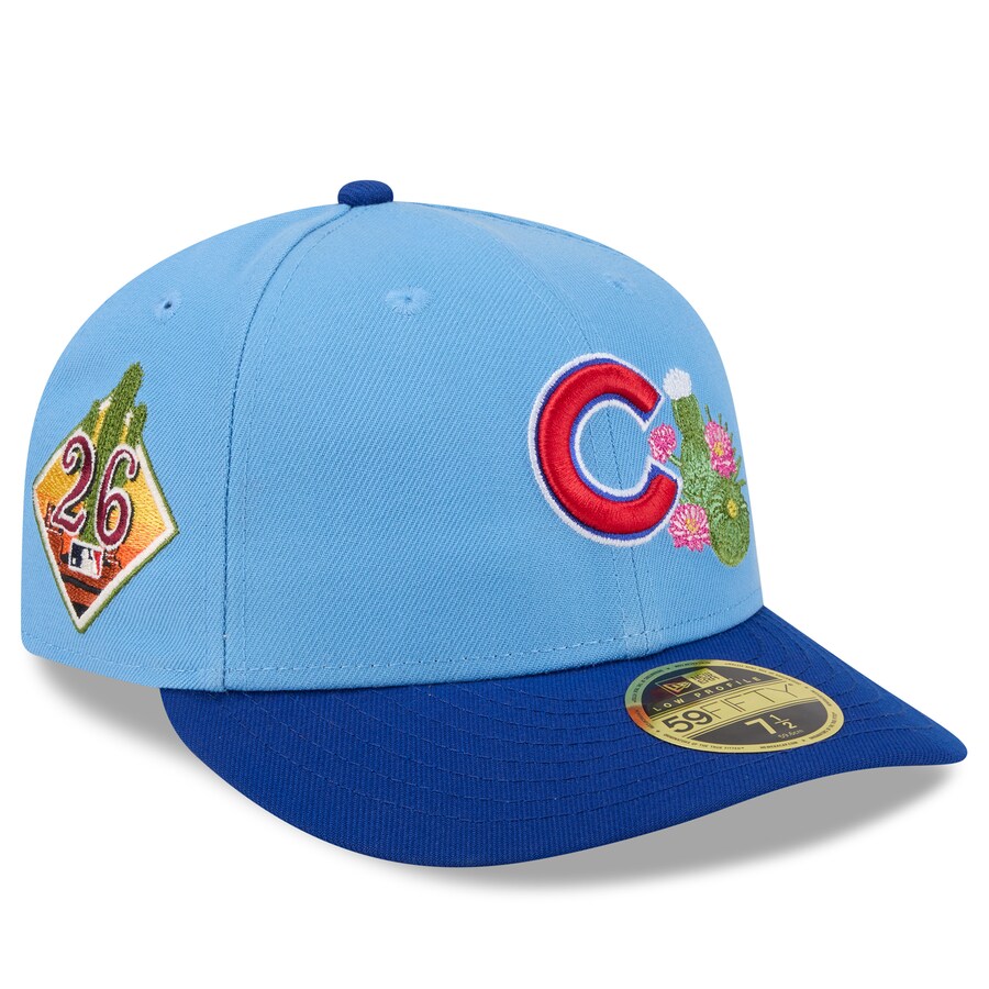 MLB カブス キャップ 【海外モデル】2026 スプリングトレーニング 59FIFTY LP ロープロファイル ニューエラ/New Era ライトブルー ロイヤル|MLB.NBAグッズショップ SELECTION