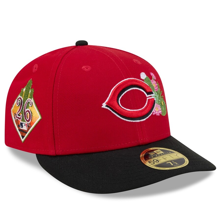MLB シンシナティ・レッズ キャップ 【海外モデル】2026 スプリングトレーニング 59FIFTY LP ロープロファイル ニューエラ/New Era レッド ブラック