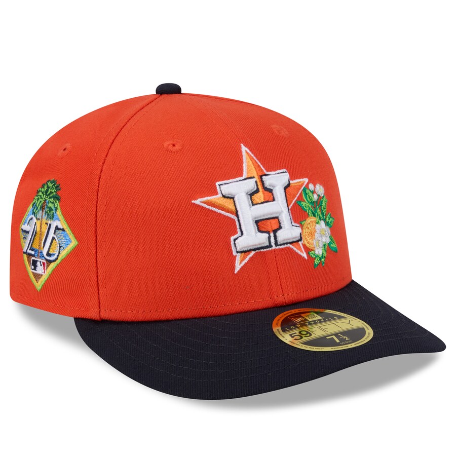 MLB アストロズ キャップ 【海外モデル】2026 スプリングトレーニング 59FIFTY LP ロープロファイル ニューエラ/New Era オレンジ ネイビー