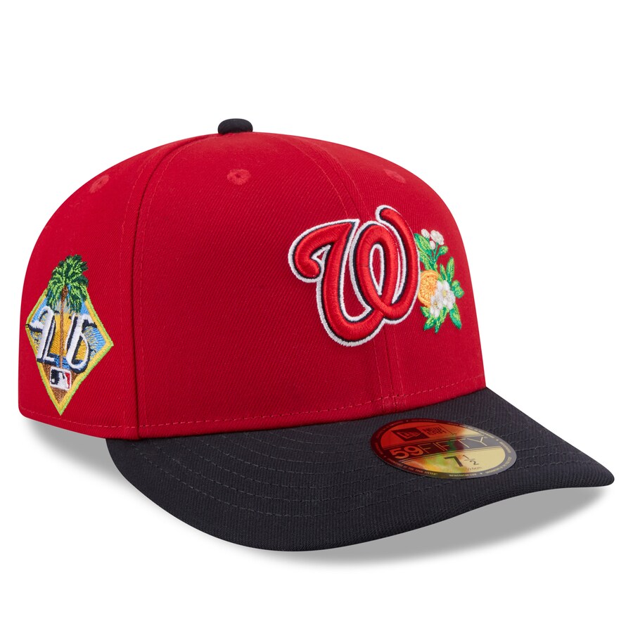 MLB ナショナルズ キャップ 【海外モデル】2026 スプリングトレーニング 59FIFTY LP ロープロファイル ニューエラ/New Era レッド ネイビー
