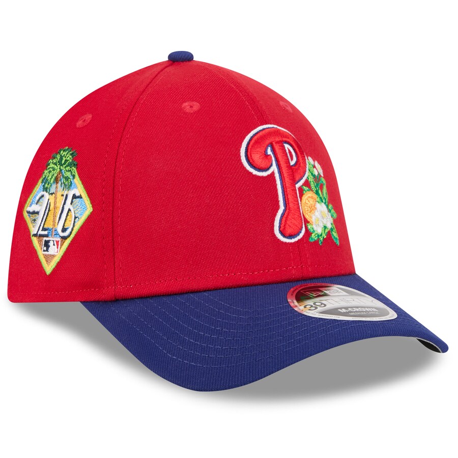 MLB フィリーズ キャップ 【海外モデル】2026 スプリングトレーニング M-Crown 39THIRTY Flex Hat ニューエラ/New Era レッド ロイヤル