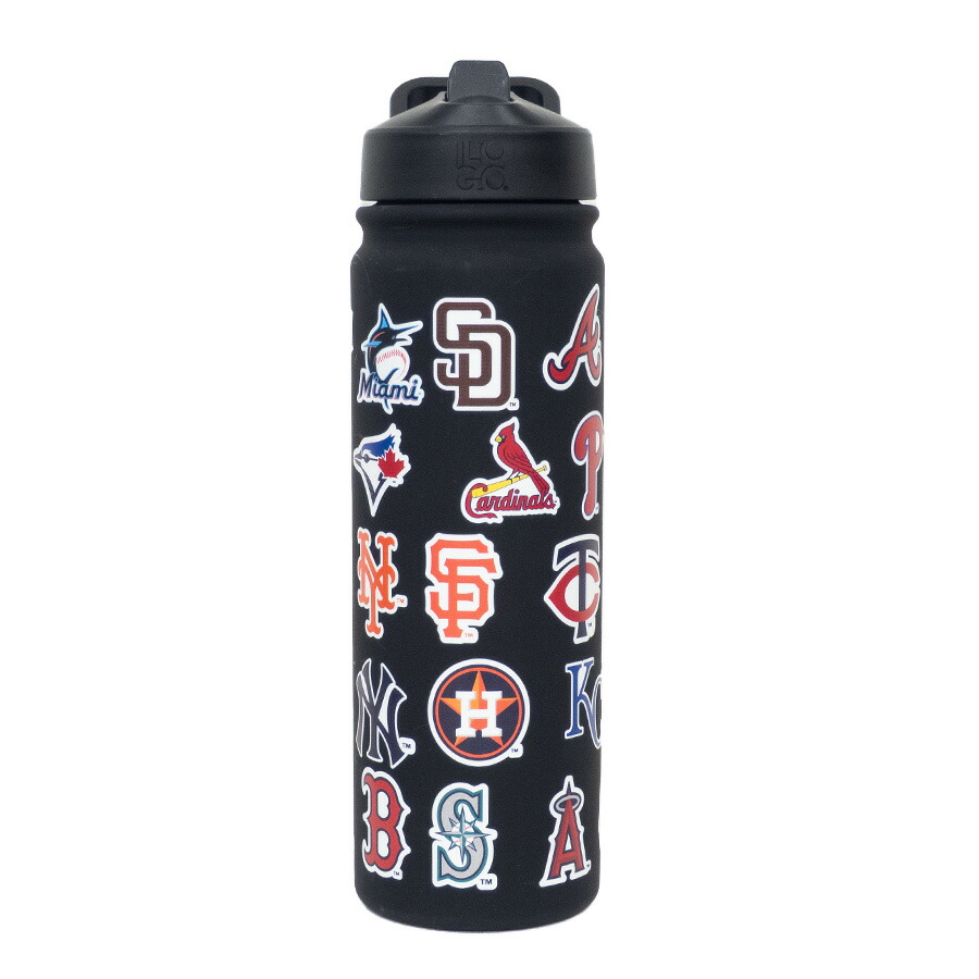 MLB タンブラー 【現地買付】All MLB Team Logo ステンレス 24oz Tumbler Logo Brands ブラック