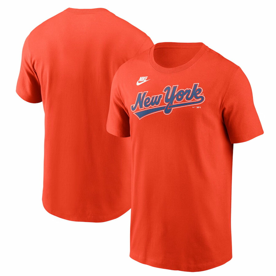 MLB メッツ ティーシャツ クーパーズタウン Team Wordmark T-Shirt ナイキ/Nike 野球クラブオレンジ色 Tシャツ・カットソー-トップス-メンズファッション