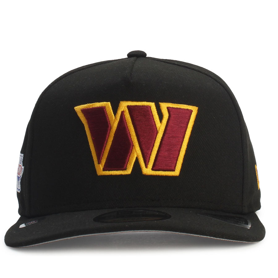 NFL コマンダーズ キャップ 【現地買付】Super Bowl History Side Patch 9FIFTY A-Frame Snapback Hat ニューエラ/New Era ブラック