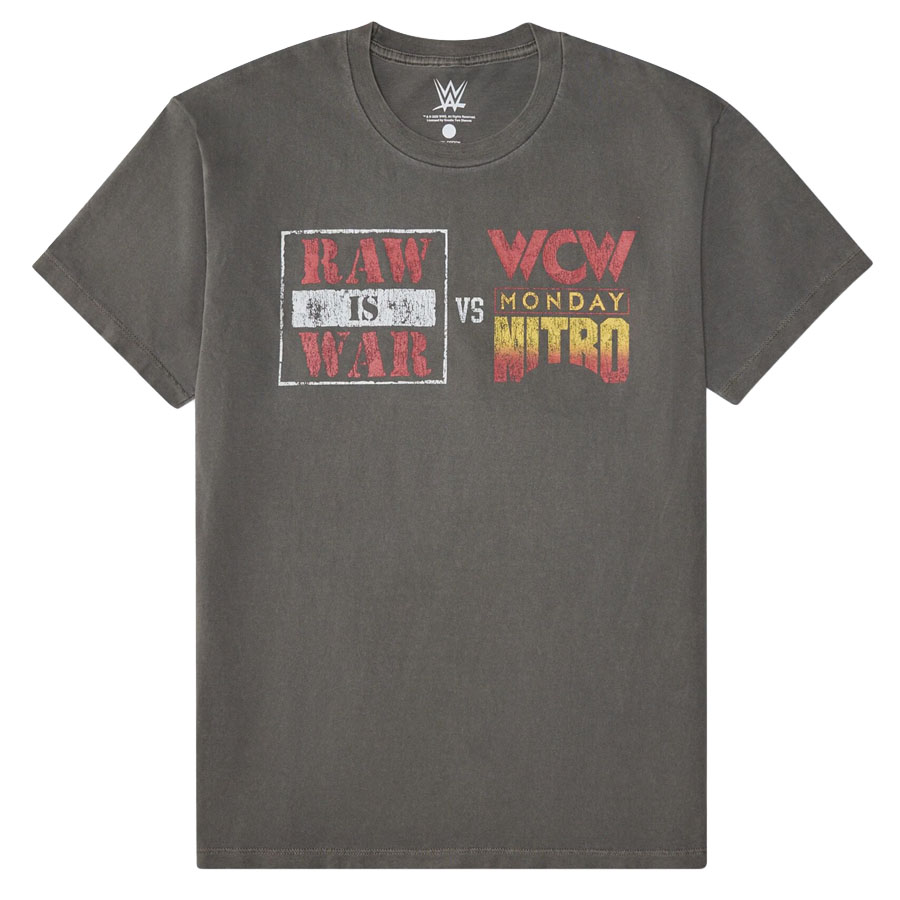 WWE Tシャツ 【現地買付】Monday Night War Relaxed Graphic T-Shirt Goodie Two Sleeves グレー